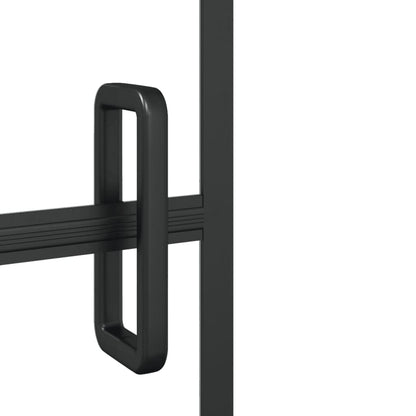vidaXL Shower Enclosure ESG 80x140 cm Black