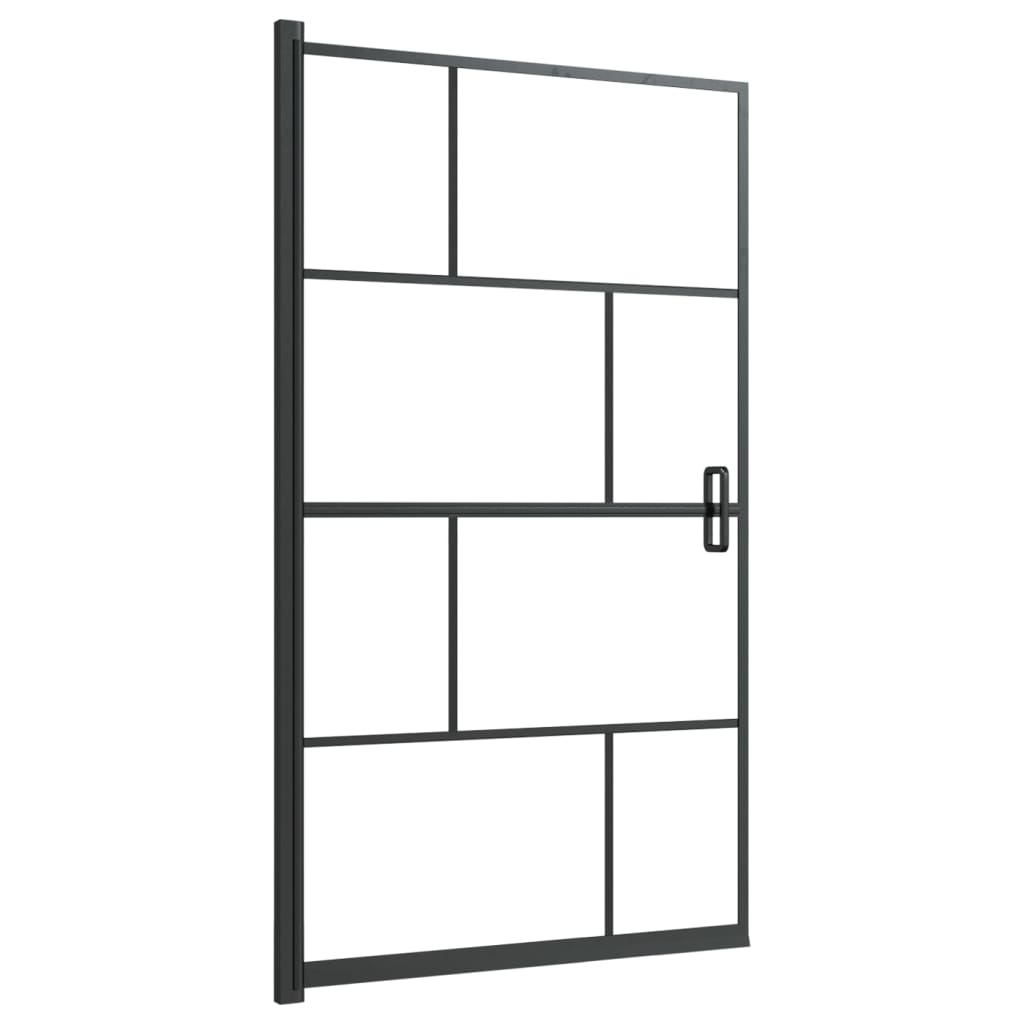 150749 vidaXL Shower Enclosure ESG 80x140 cm Black