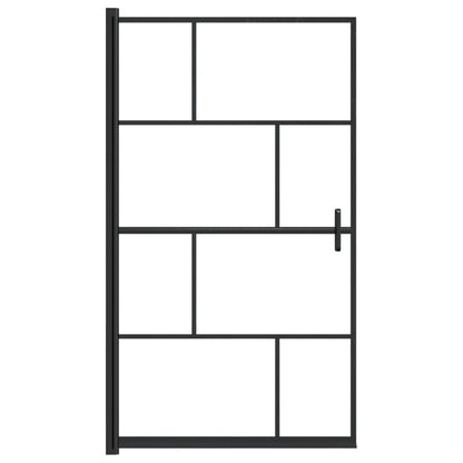 150749 vidaXL Shower Enclosure ESG 80x140 cm Black