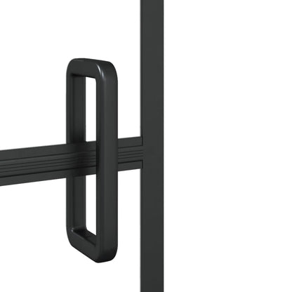 vidaXL Shower Enclosure ESG 100x140 cm Black