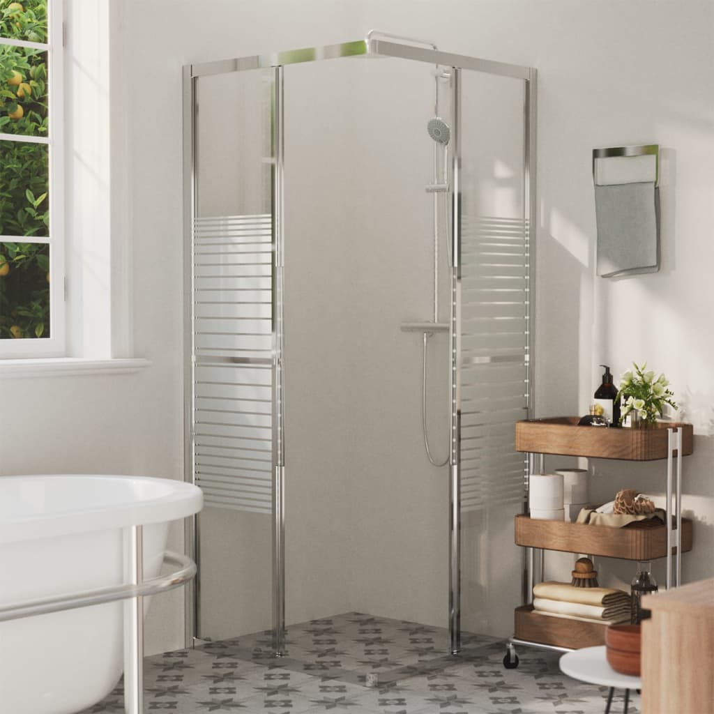 vidaXL Shower Cabin ESG 80x80x180 cm