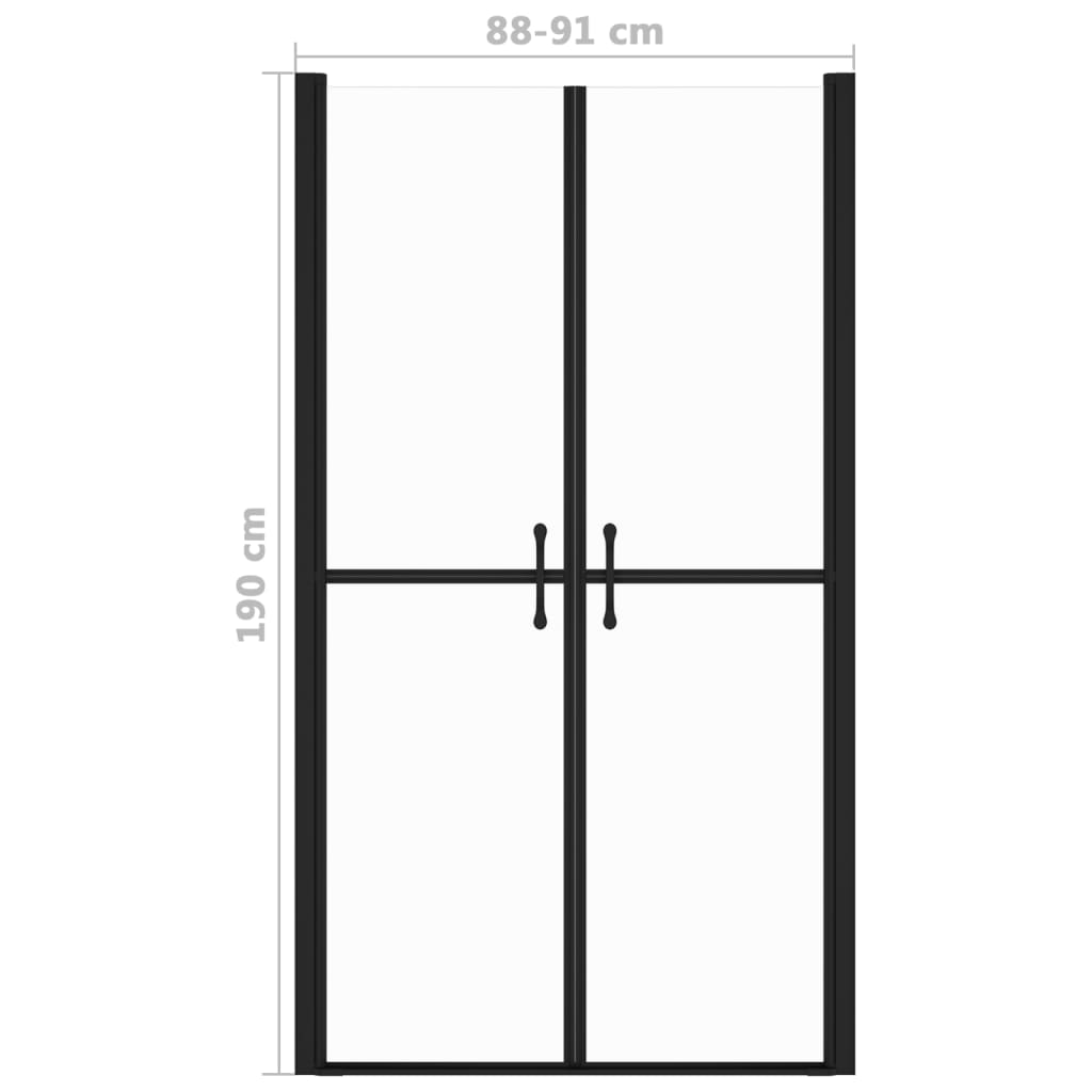 vidaXL Shower Door Clear ESG (88-91)x190 cm