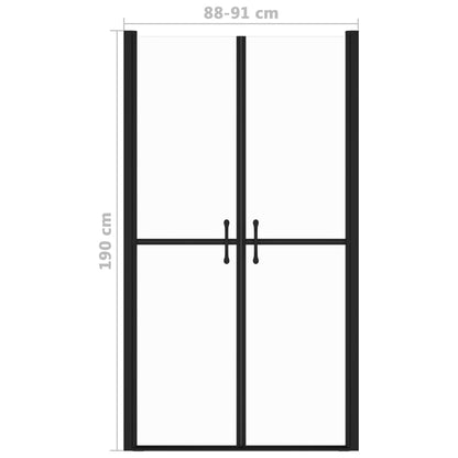 vidaXL Shower Door Clear ESG (88-91)x190 cm