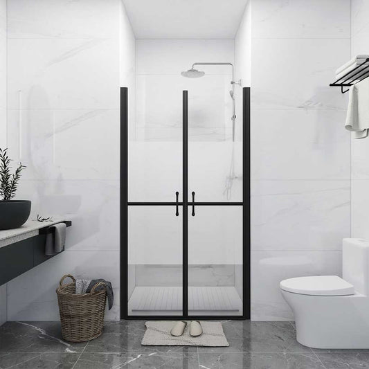 150832 vidaXL Shower Door Half Frosted ESG (73-76)x190 cm