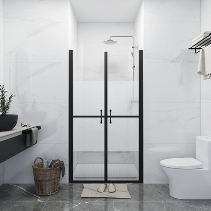 vidaXL Shower Door Half Frosted ESG (78-81)x190 cm