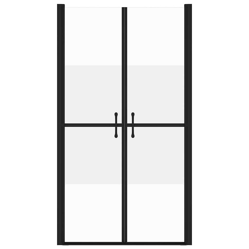 150834 vidaXL Shower Door Half Frosted ESG (83-86)x190 cm
