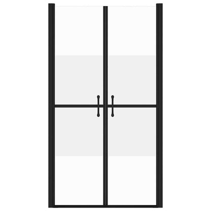 150834 vidaXL Shower Door Half Frosted ESG (83-86)x190 cm