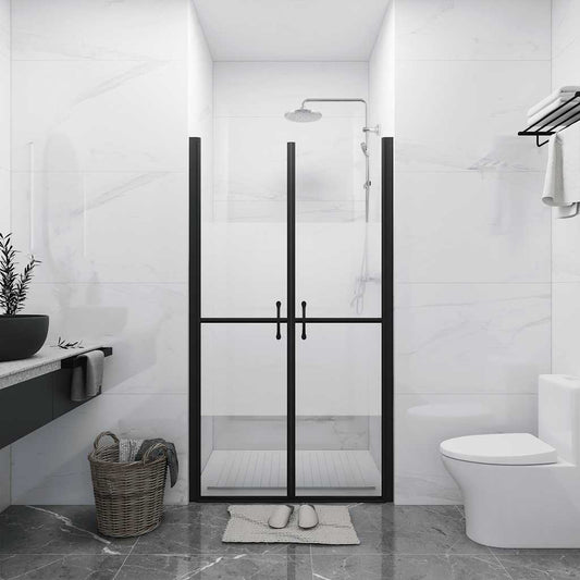 150834 vidaXL Shower Door Half Frosted ESG (83-86)x190 cm
