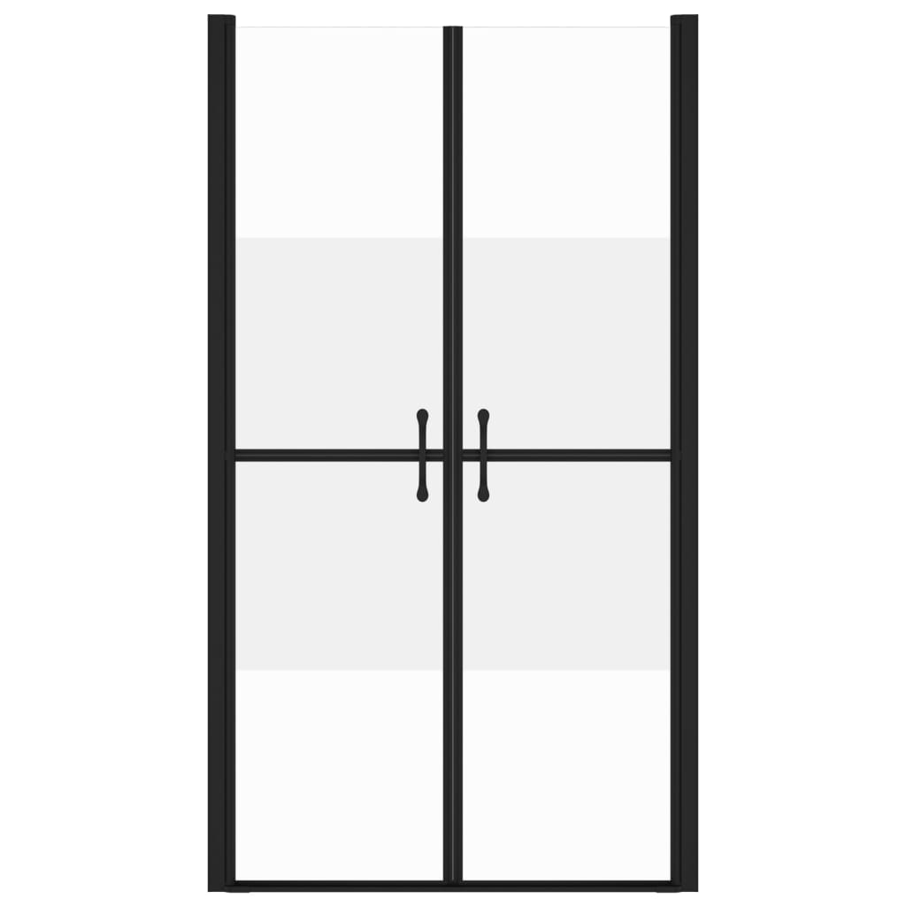 vidaXL Shower Door Half Frosted ESG (98-101)x190 cm