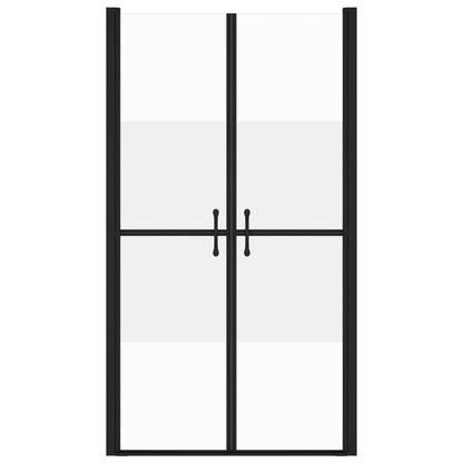 vidaXL Shower Door Half Frosted ESG (98-101)x190 cm