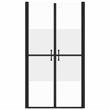 150837 vidaXL Shower Door Half Frosted ESG (98-101)x190 cm