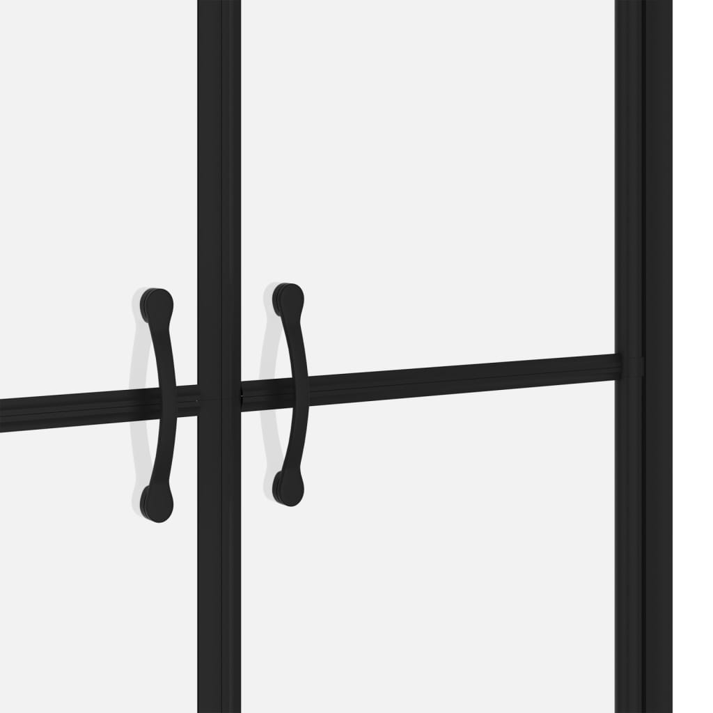 vidaXL Shower Door Half Frosted ESG (98-101)x190 cm