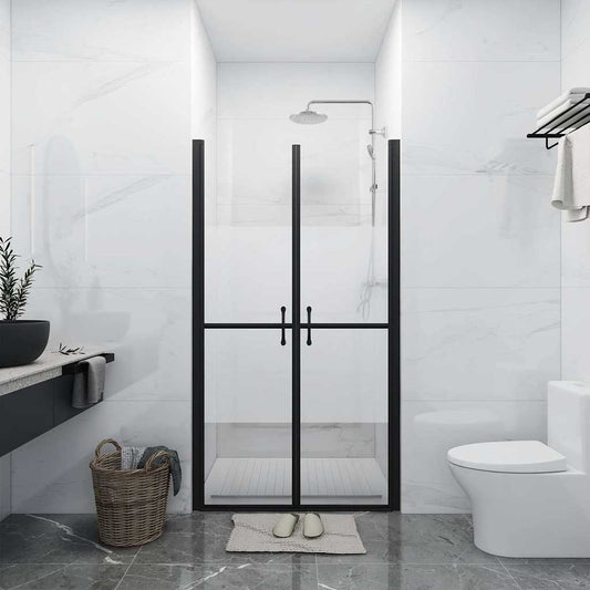 150837 vidaXL Shower Door Half Frosted ESG (98-101)x190 cm