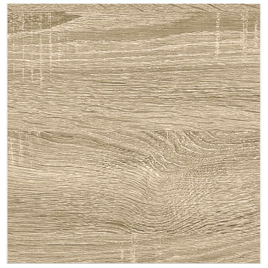 vidaXL Floating Wall Shelf Oak and White 23x23.5x3.8 cm MDF