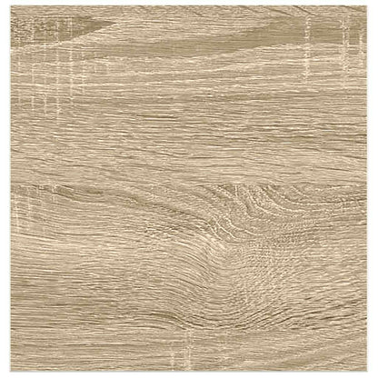 vidaXL Floating Wall Shelf Oak and White 23x23.5x3.8 cm MDF