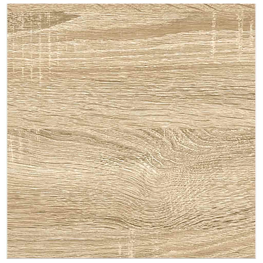 vidaXL Floating Wall Shelves 2 pcs Oak and White 23x23.5x3.8 cm MDF