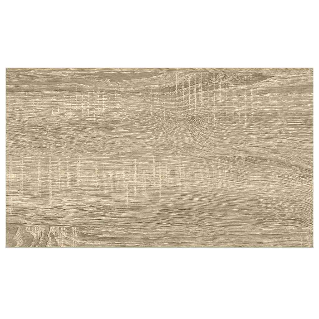 vidaXL Floating Wall Shelf Oak and White 40x23.5x3.8 cm MDF