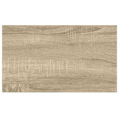 vidaXL Floating Wall Shelf Oak and White 40x23.5x3.8 cm MDF