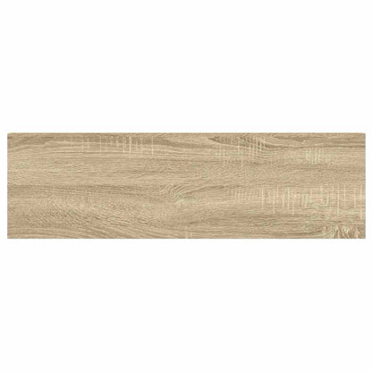 vidaXL Floating Wall Shelves 2 pcs Oak and White 80x23.5x3.8 cm MDF