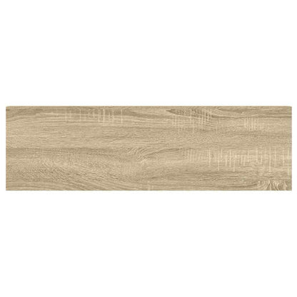 vidaXL Floating Wall Shelves 4 pcs Oak and White 80x23.5x3.8 cm MDF