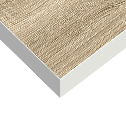 vidaXL Floating Wall Shelf Oak and White 90x23.5x3.8 cm MDF