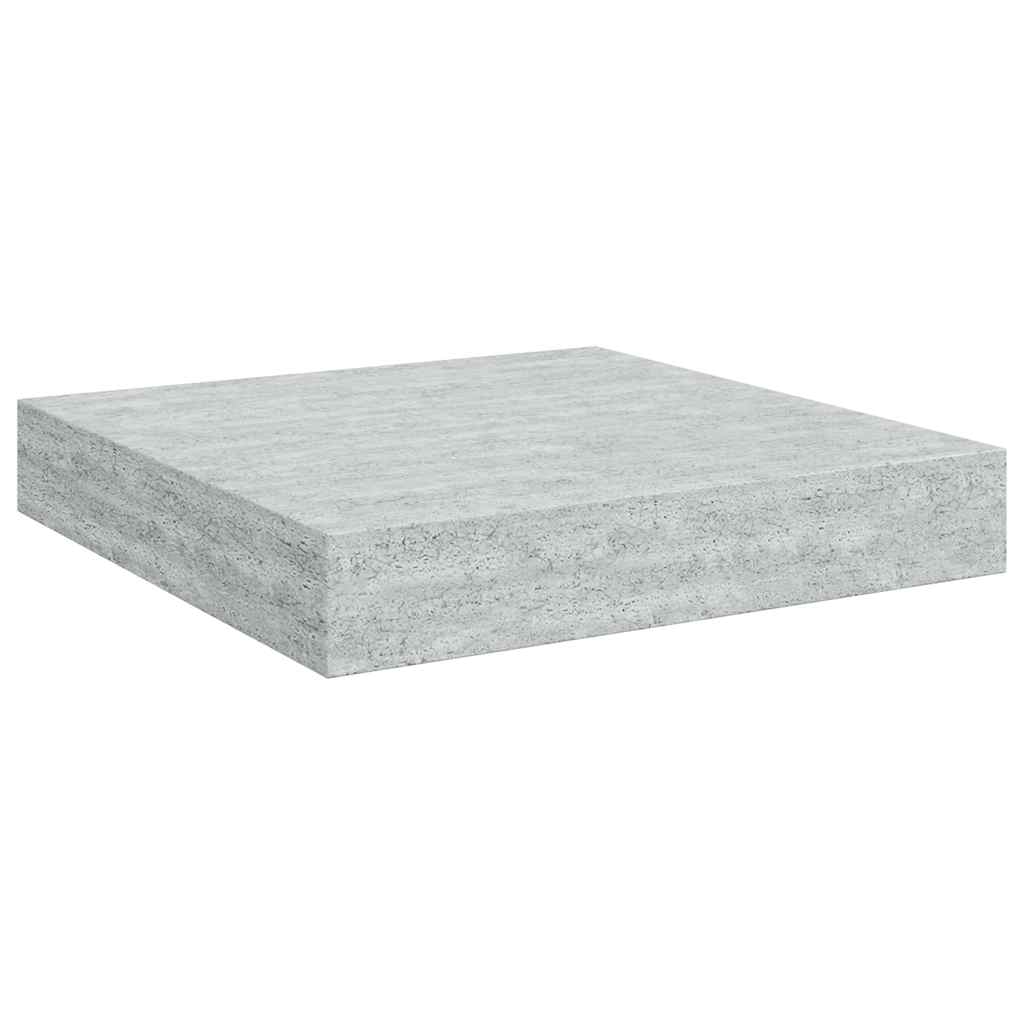 vidaXL Floating Wall Shelf Concrete Grey 23x23.5x3.8 cm MDF
