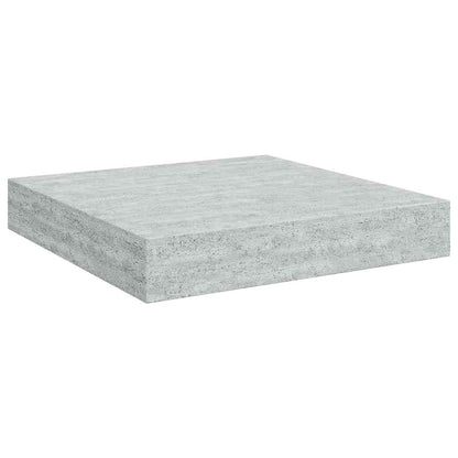 vidaXL Floating Wall Shelf Concrete Grey 23x23.5x3.8 cm MDF