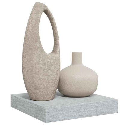 vidaXL Floating Wall Shelf Concrete Grey 23x23.5x3.8 cm MDF