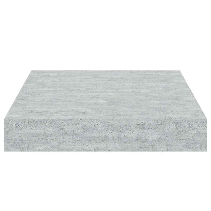 vidaXL Floating Wall Shelf Concrete Grey 23x23.5x3.8 cm MDF