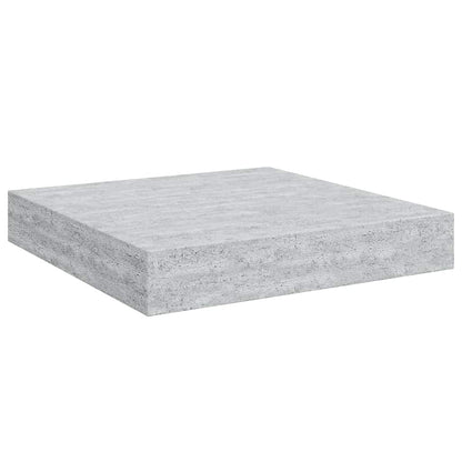 326590 vidaXL Floating Wall Shelves 4 pcs Concrete Grey 23x23,5x3,8 cm MDF