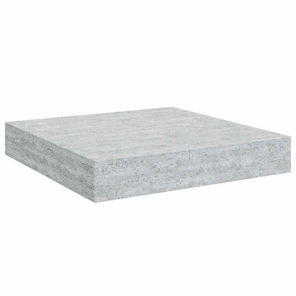 vidaXL Floating Wall Shelves 4 pcs Concrete Grey 23x23.5x3.8 cm MDF