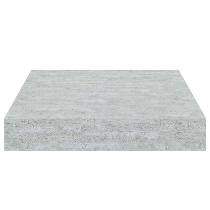 vidaXL Floating Wall Shelves 4 pcs Concrete Grey 23x23.5x3.8 cm MDF