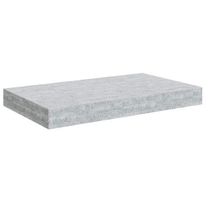 vidaXL Floating Wall Shelf Concrete Grey 40x23x3.8 cm MDF