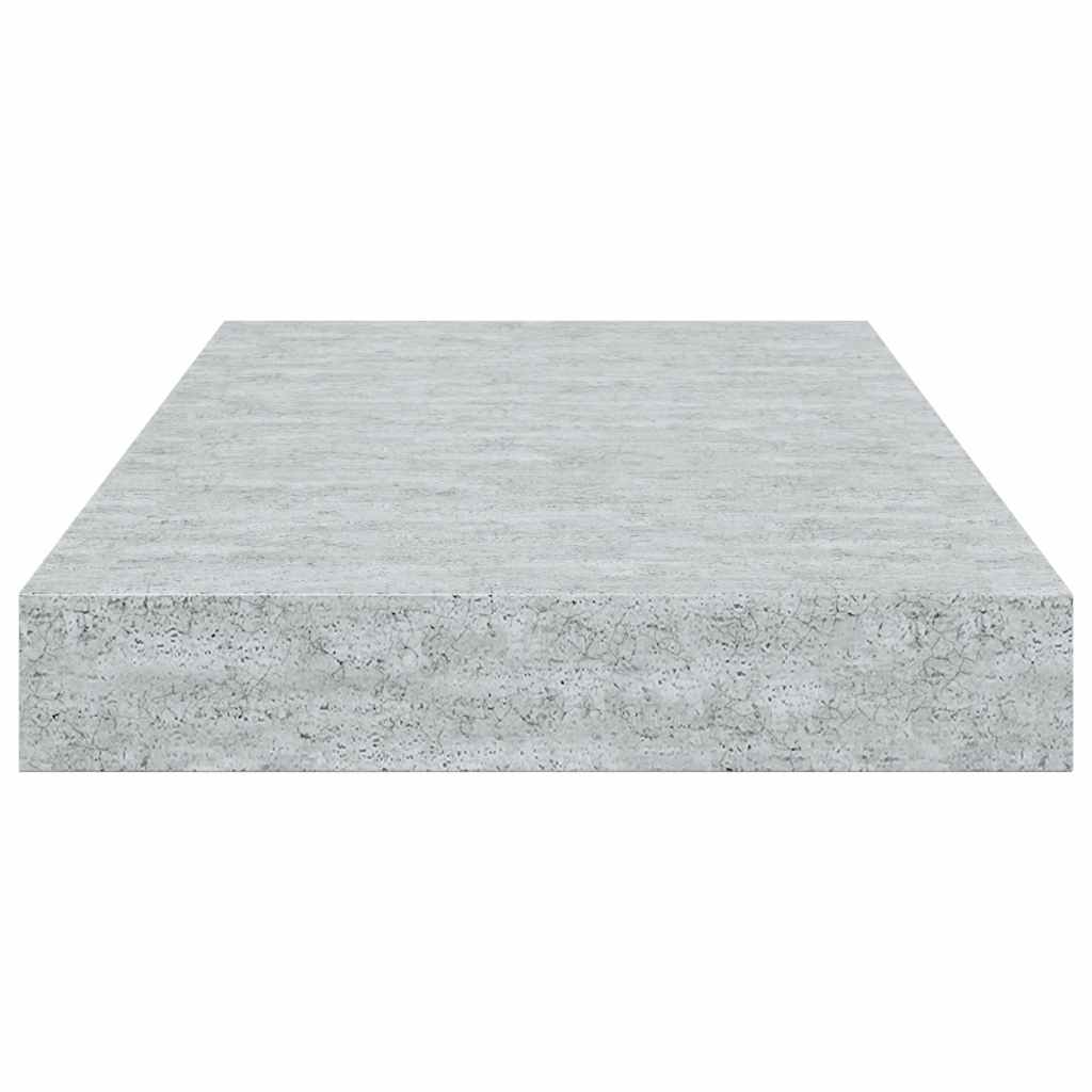 vidaXL Floating Wall Shelf Concrete Grey 40x23x3.8 cm MDF