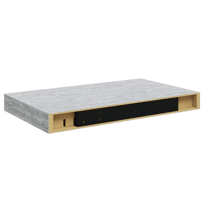 vidaXL Floating Wall Shelf Concrete Grey 40x23x3.8 cm MDF