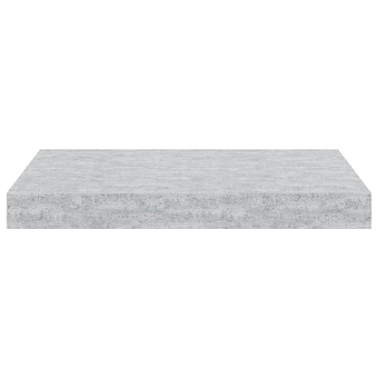 vidaXL Floating Wall Shelves 4 pcs Concrete Grey 40x23x3.8 cm MDF