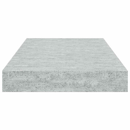 vidaXL Floating Wall Shelves 4 pcs Concrete Grey 40x23x3.8 cm MDF