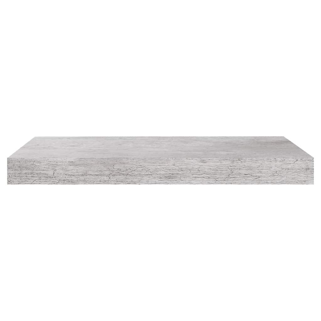 vidaXL Floating Wall Shelf Concrete Grey 50x23.5x3.8 cm MDF
