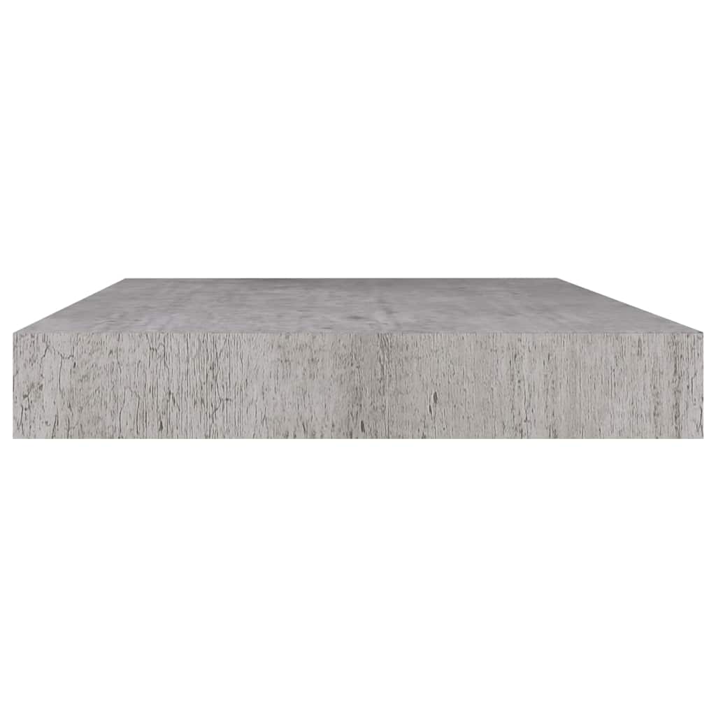 vidaXL Floating Wall Shelf Concrete Grey 50x23.5x3.8 cm MDF