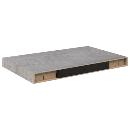 vidaXL Floating Wall Shelf Concrete Grey 50x23.5x3.8 cm MDF