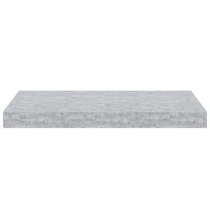vidaXL Floating Wall Shelves 2 pcs Concrete Grey 50x23.5x3.8 cm MDF