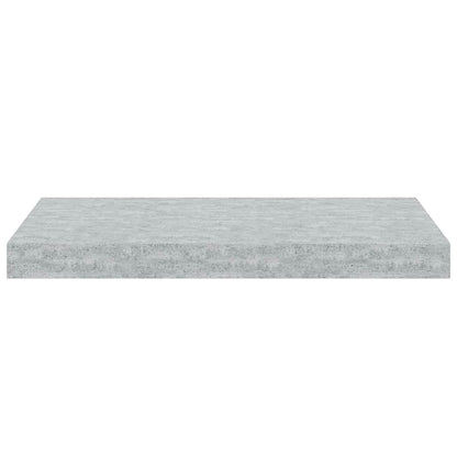 vidaXL Floating Wall Shelves 2 pcs Concrete Grey 50x23x3.8 cm MDF