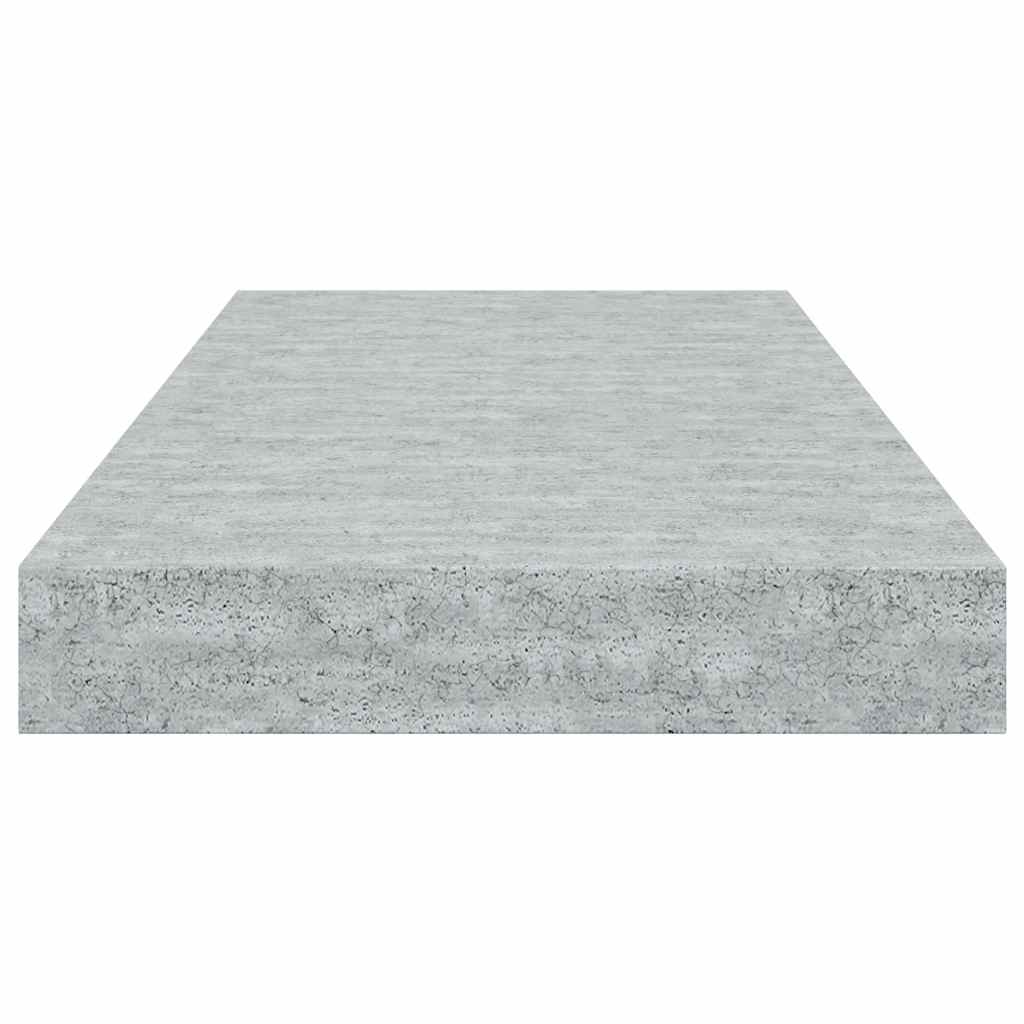 vidaXL Floating Wall Shelves 2 pcs Concrete Grey 50x23x3.8 cm MDF