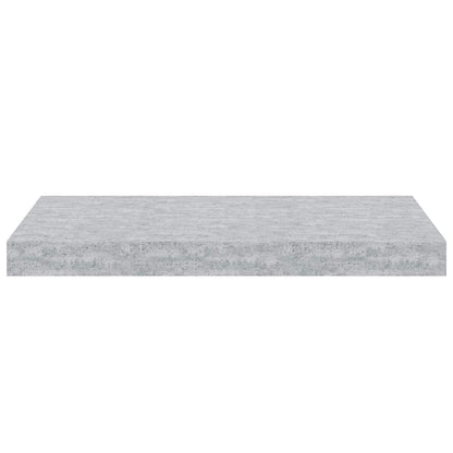 vidaXL Floating Wall Shelves 4 pcs Concrete Grey 50x23x3.8 cm MDF