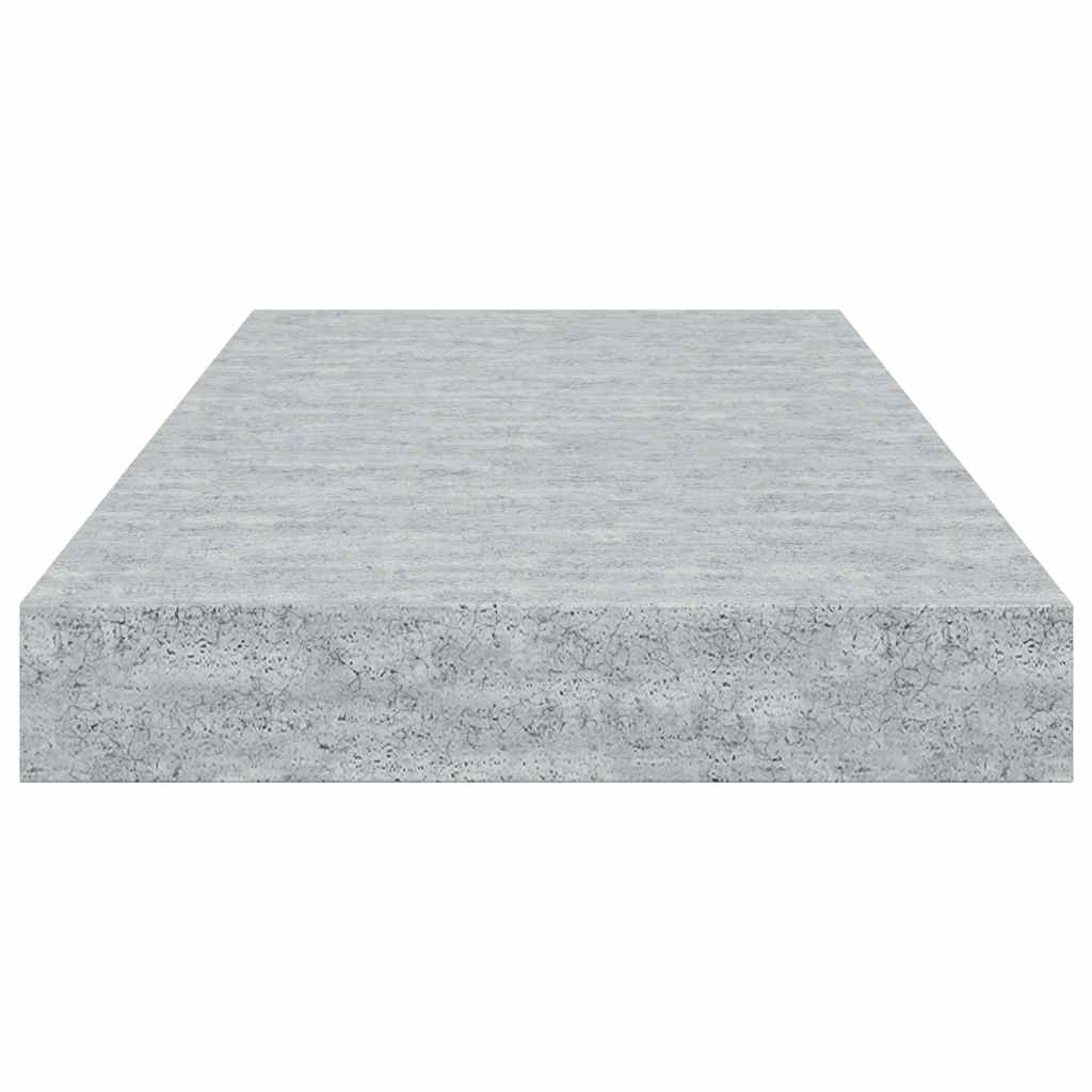 vidaXL Floating Wall Shelves 4 pcs Concrete Grey 50x23x3.8 cm MDF
