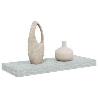 vidaXL Floating Wall Shelf Concrete Grey 60x23.5x3.8 cm MDF