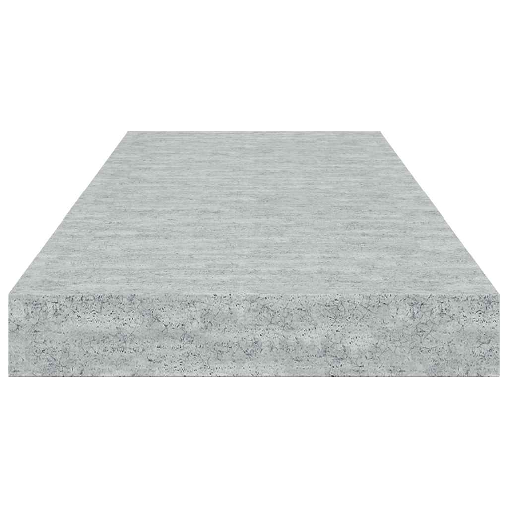 vidaXL Floating Wall Shelf Concrete Grey 60x23.5x3.8 cm MDF