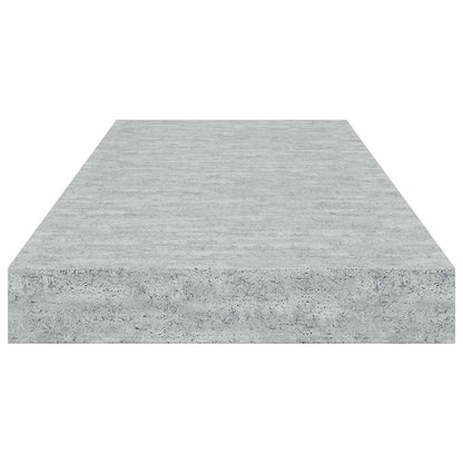 vidaXL Floating Wall Shelf Concrete Grey 60x23.5x3.8 cm MDF