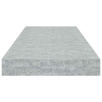 vidaXL Wall Shelf | Set of 4 | Concrete Grey | Honeycomb MDF, Metal | Standard
