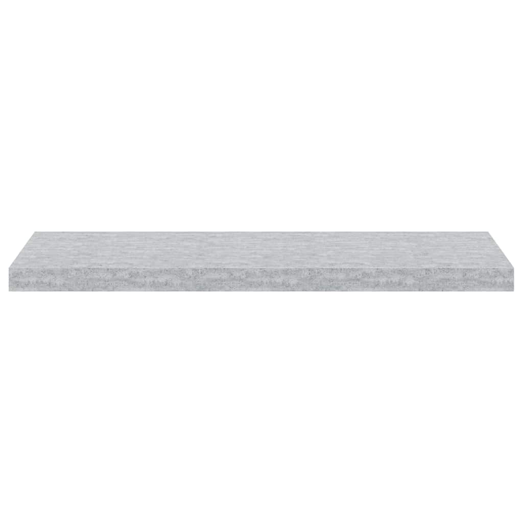 vidaXL Floating Wall Shelf Concrete Grey 80x23.5x3.8 cm MDF